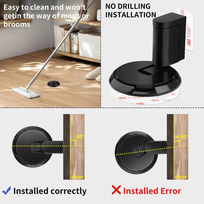 Ventro™ - Adjustable Door Stop With Locking Grip