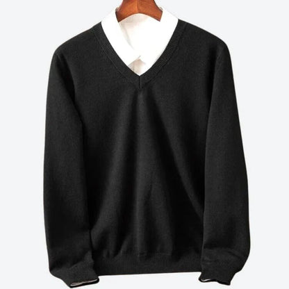 Veyron™ - Refined Crew-Neck Knit For Winter Layering