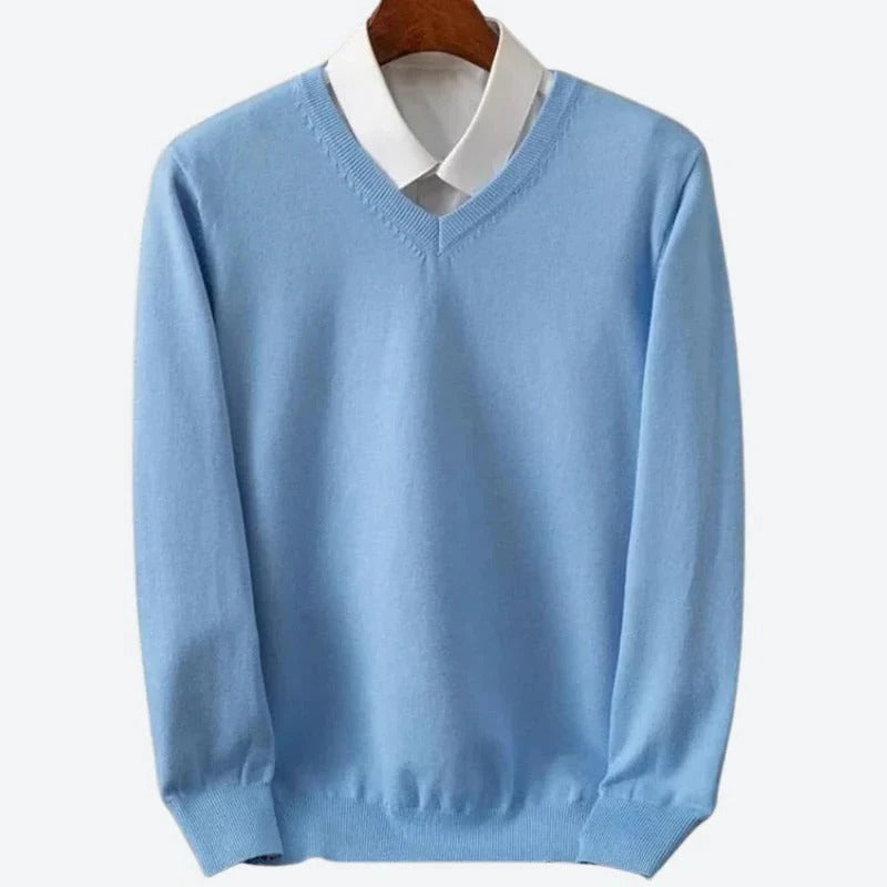 Veyron™ - Refined Crew-Neck Knit For Winter Layering