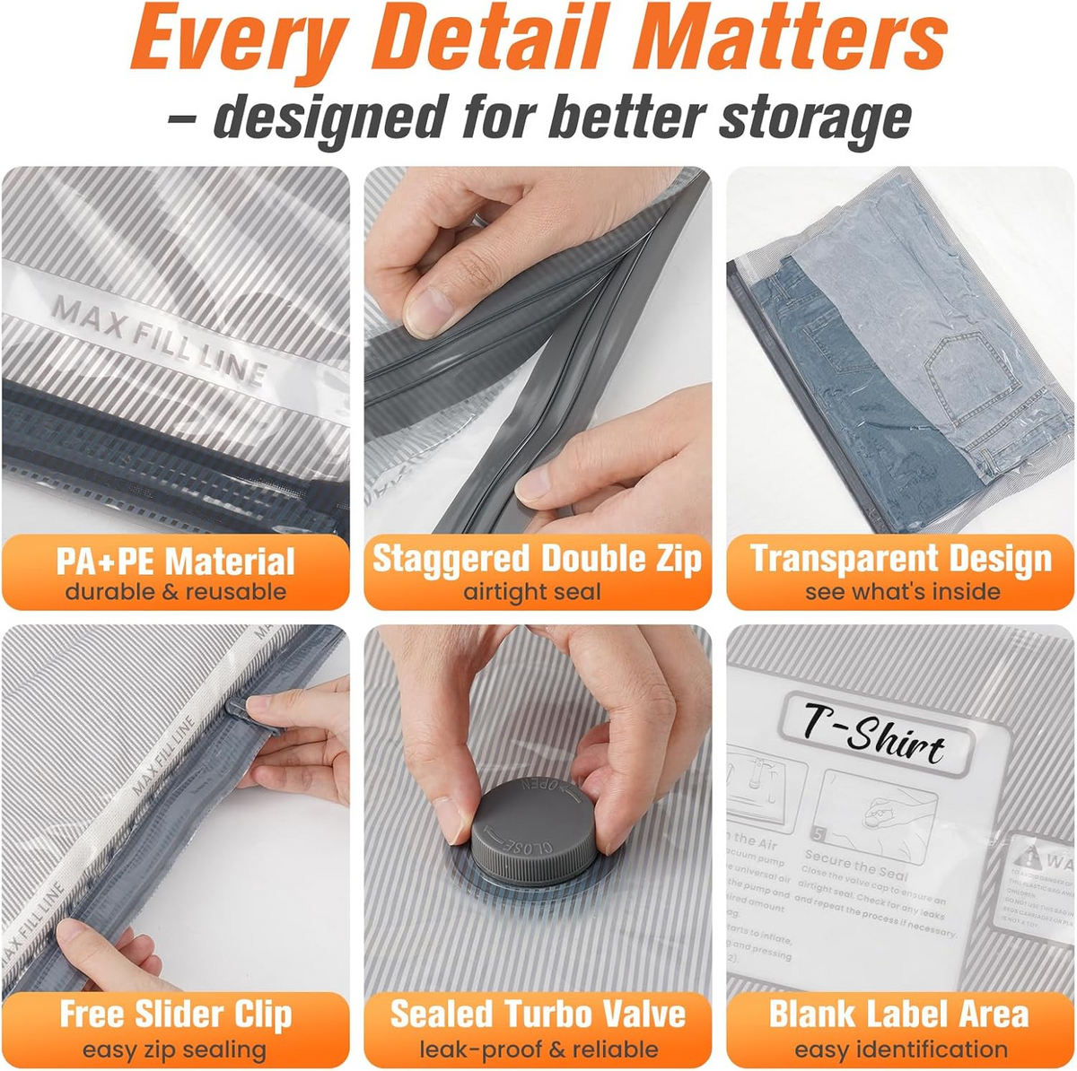 Vacuva™ - Compresses Bulky Bedding and Clothing Neatly