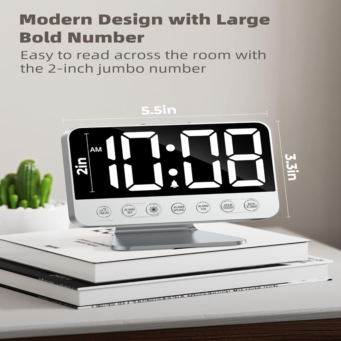 Aurivo™ - Battery-Backed Alarm with Built-In Phone Charger
