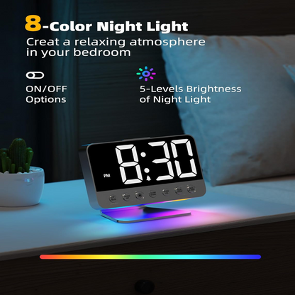 Aurivo™ - Battery-Backed Alarm with Built-In Phone Charger