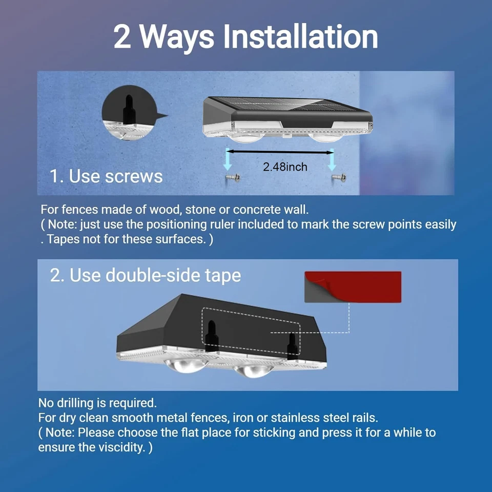 Luminex™ - Solar-Powered Fence Lighting for Safer Evenings