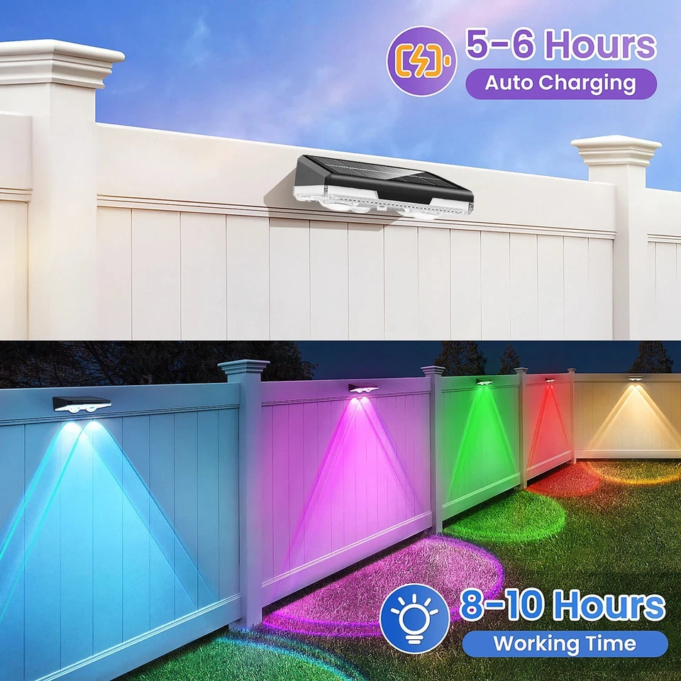 Luminex™ - Solar-Powered Fence Lighting for Safer Evenings