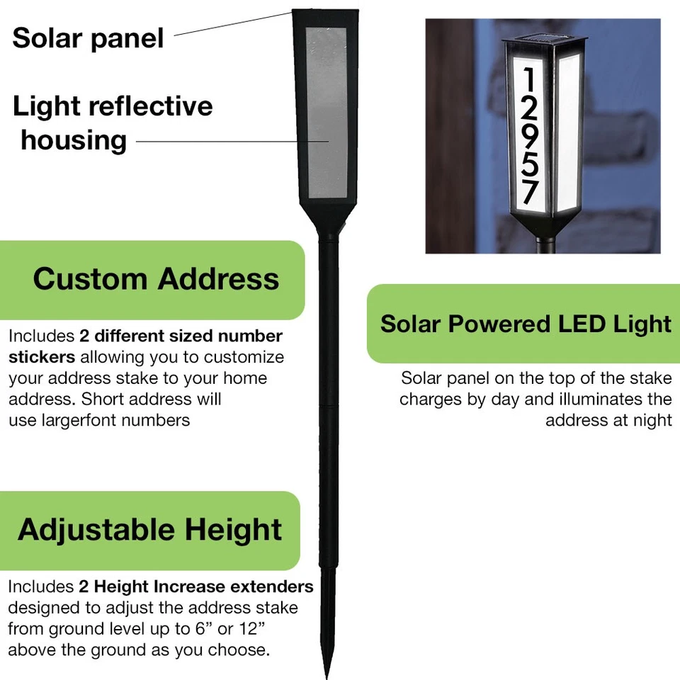 Luminai™ - Clear House Numbers For Night Visibility