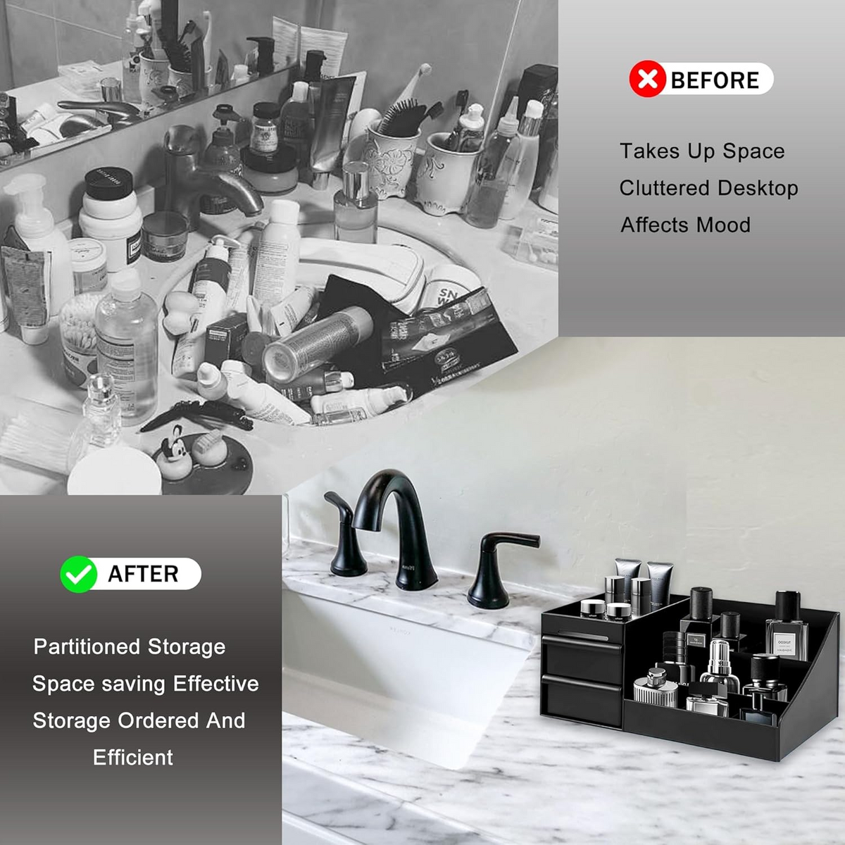 Vesca™ - Keeps Bottles Upright and Visible on Counters