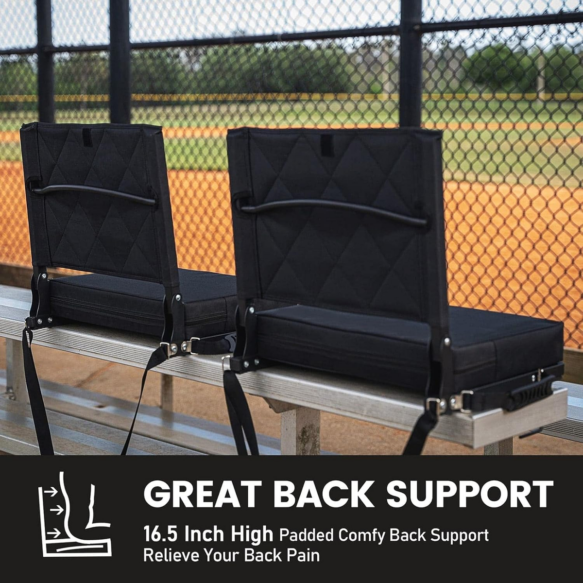 Vistral™ - Supportive Comfort for Long Bleacher Events