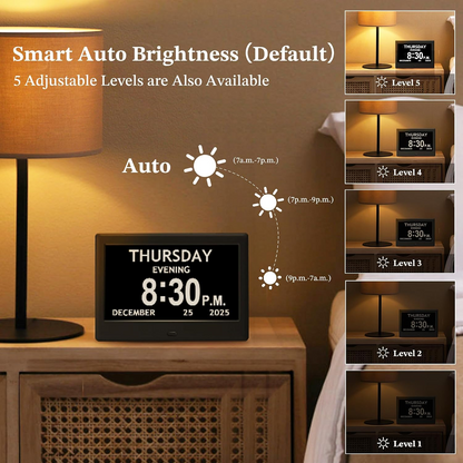 Chrona™ - Large-Text Visual Clock For Daily Routines