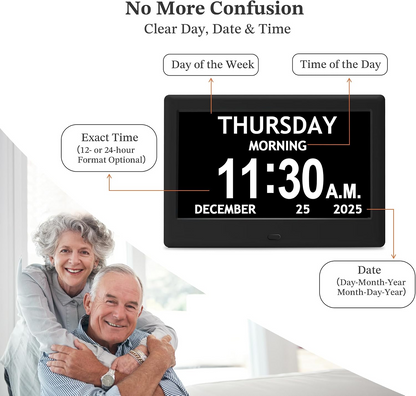 Chrona™ - Large-Text Visual Clock For Daily Routines
