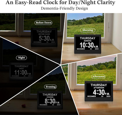 Chrona™ - Large-Text Visual Clock For Daily Routines
