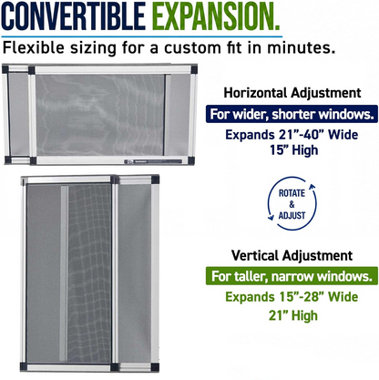 Ventura™ - Discreet Adjustable Screen For Open Windows