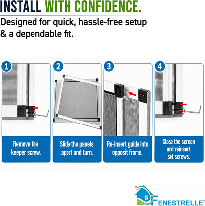 Ventura™ - Discreet Adjustable Screen For Open Windows