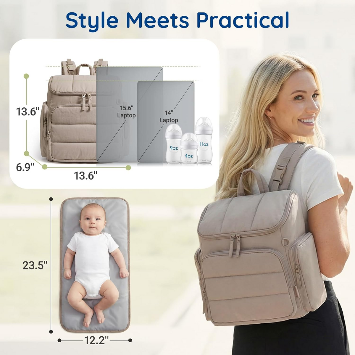 Nurtio™ - Hands-Free Organized Diaper Storage