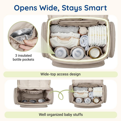 Nurtio™ - Hands-Free Organized Diaper Storage