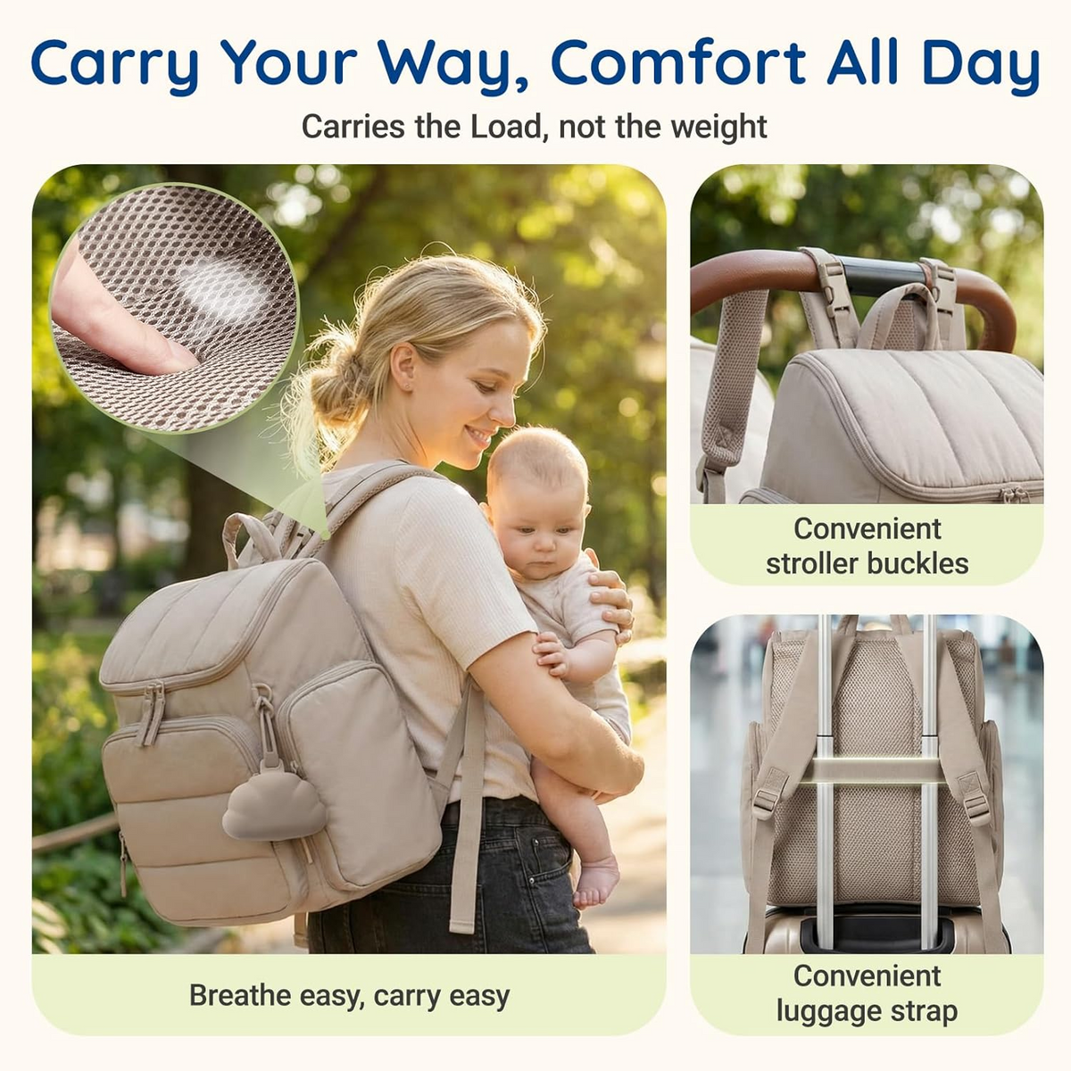 Nurtio™ - Hands-Free Organized Diaper Storage