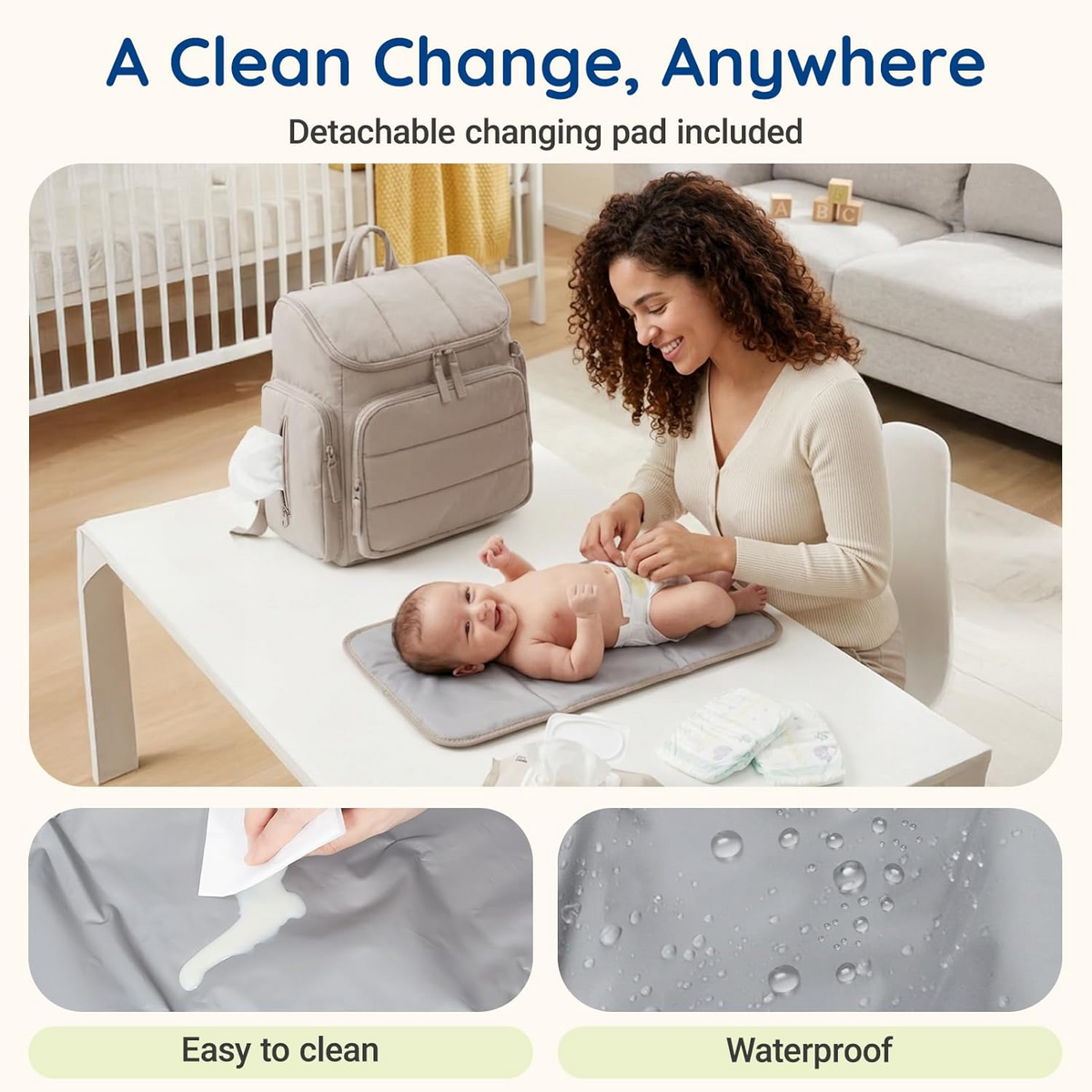 Nurtio™ - Hands-Free Organized Diaper Storage