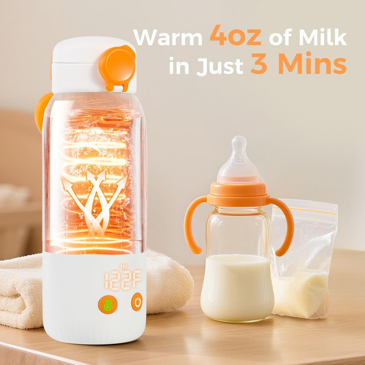Velora™ - On-the-Go Bottle Warming for Drives