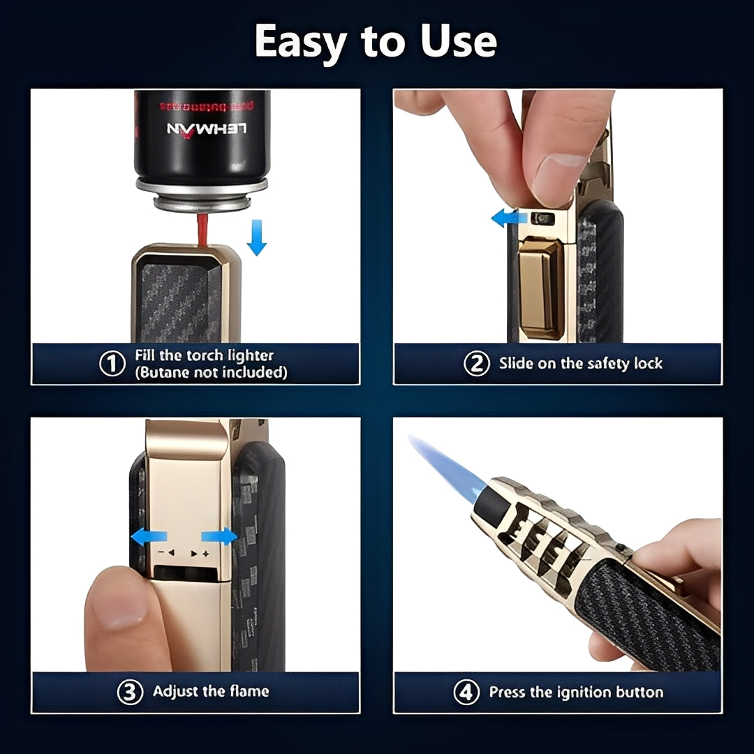 Embero™ - Windproof Blue-Flame Torch for Everyday Use