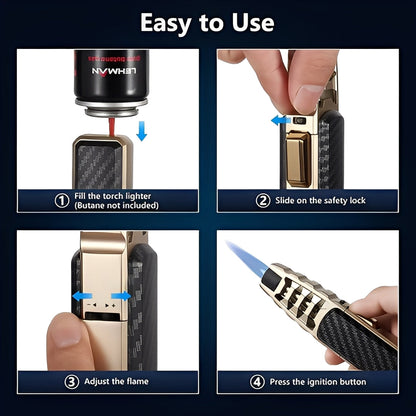 Embero™ - Windproof Blue-Flame Torch for Everyday Use