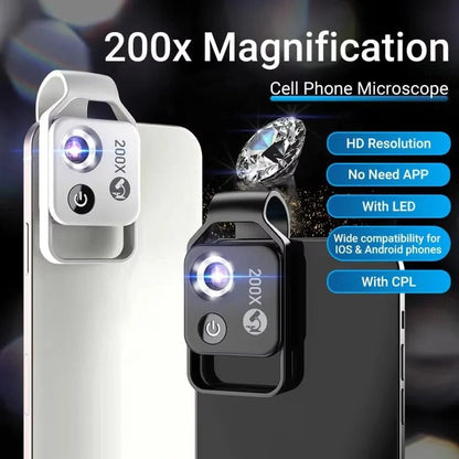 Lensa™ - Pocket Phone Microscope for Field Use