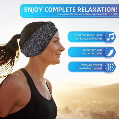 Somnex™ - Comfortable Wireless Headband For Restful Sleep