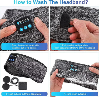 Somnex™ - Comfortable Wireless Headband For Restful Sleep