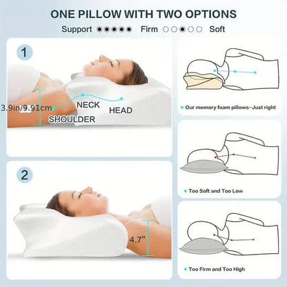 Somera™ - Ergonomic Neck Support For Side and Back Sleepers