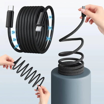 Magnea™ - Self-Coiling Cable for Neat, Hassle-Free Charging