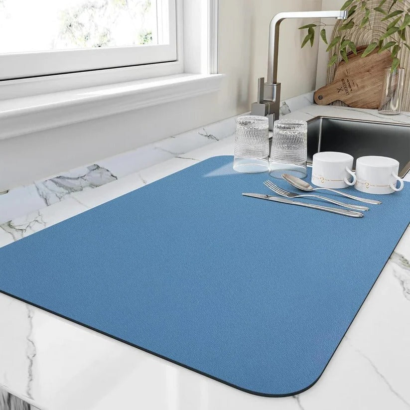 Aquare™ - Fast-Absorbing Counter Protector for Wet Dishes