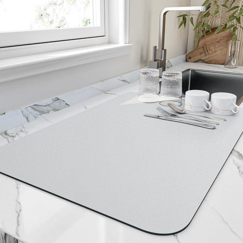 Aquare™ - Fast-Absorbing Counter Protector for Wet Dishes