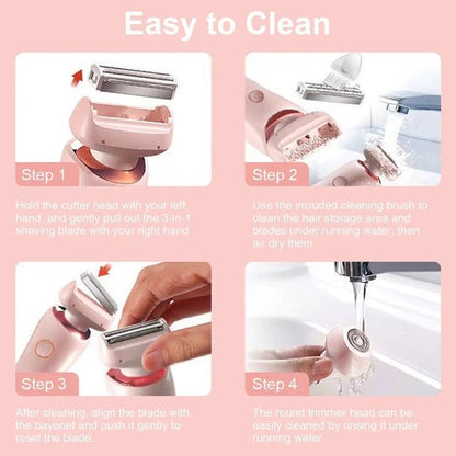 Elara™ - Gentle Wet & Dry Shaving That Follows Contours