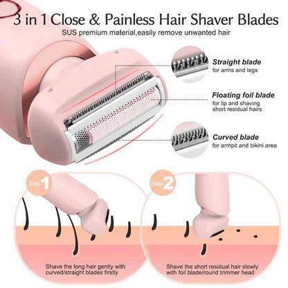 Elara™ - Gentle Wet & Dry Shaving That Follows Contours