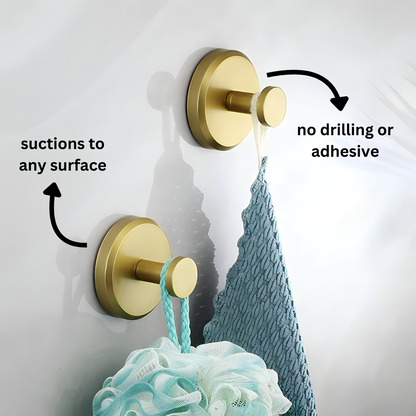 Velura™ - Secure Tool-Free Suction Hooks for Smooth Surfaces