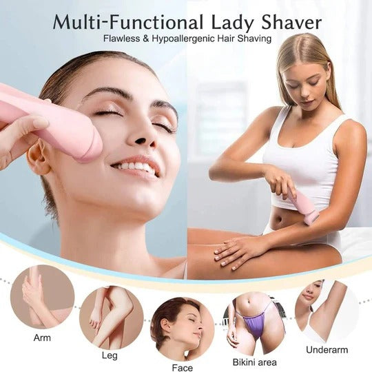 Elara™ - Gentle Wet & Dry Shaving That Follows Contours