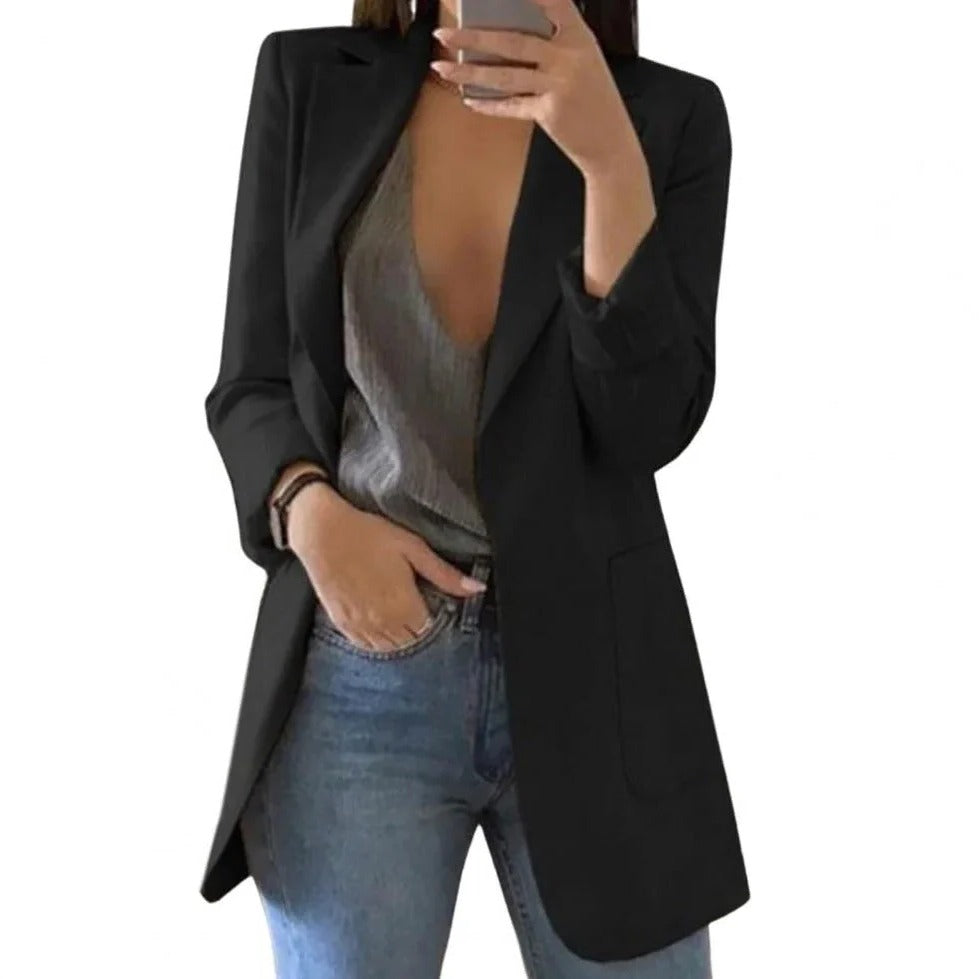 Vellor™ - Tailored Longline Blazer For Day-To-Night Wear
