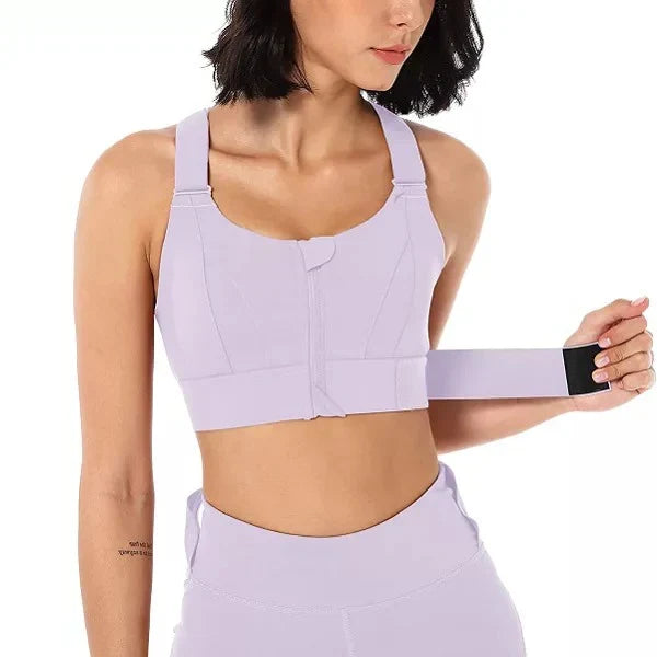 Vestra™ - Secure Front-Zip Support For Workouts