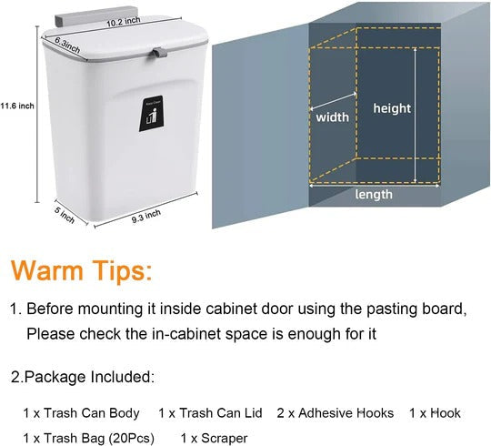 Kubio™ - Compact Over-Door Bin for Everyday Scraps