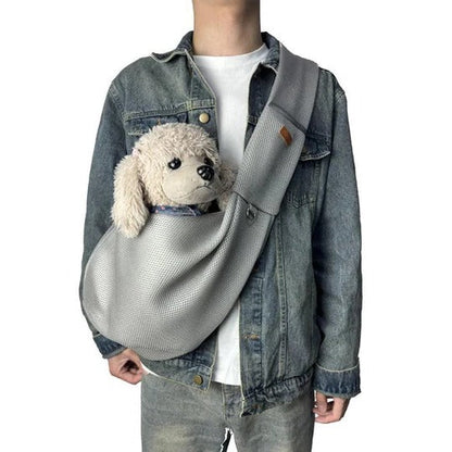 Slingo™ - Hands-Free Comfort for Small Dogs on Walks