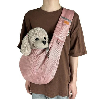 Slingo™ - Hands-Free Comfort for Small Dogs on Walks