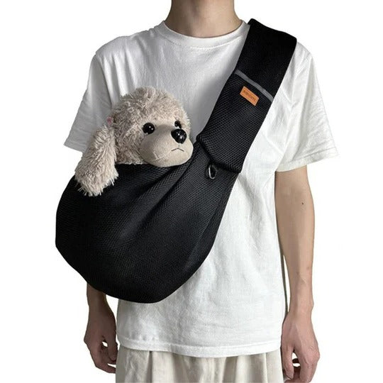 Slingo™ - Hands-Free Comfort for Small Dogs on Walks