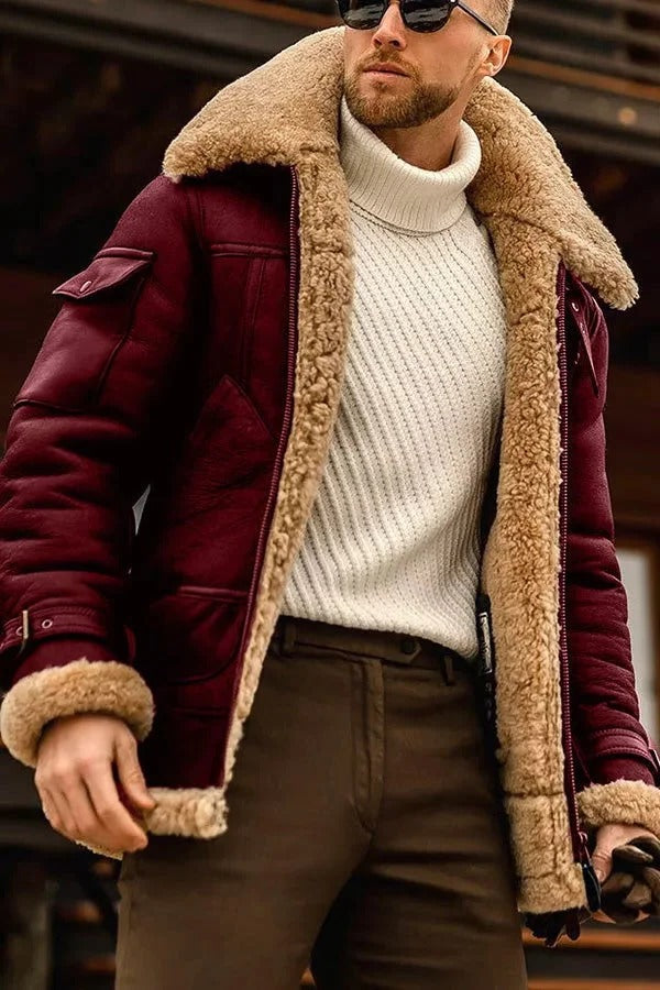 Vellor™ - Hand-Stitched Sheepskin Jacket For Everyday Warmth