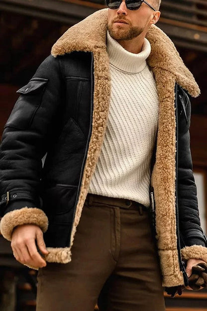 Vellor™ - Hand-Stitched Sheepskin Jacket For Everyday Warmth