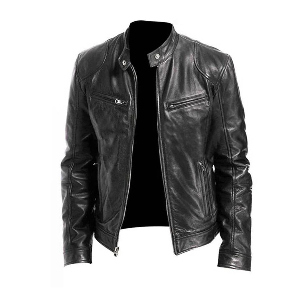 Vellor™ - Timeless Faux-Leather Jacket for Layered Looks