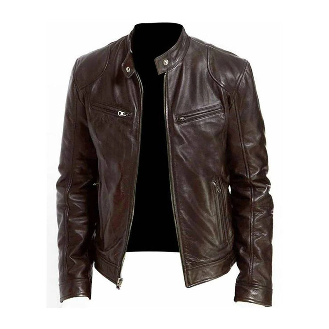 Vellor™ - Timeless Faux-Leather Jacket for Layered Looks