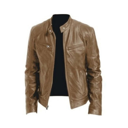 Vellor™ - Timeless Faux-Leather Jacket for Layered Looks