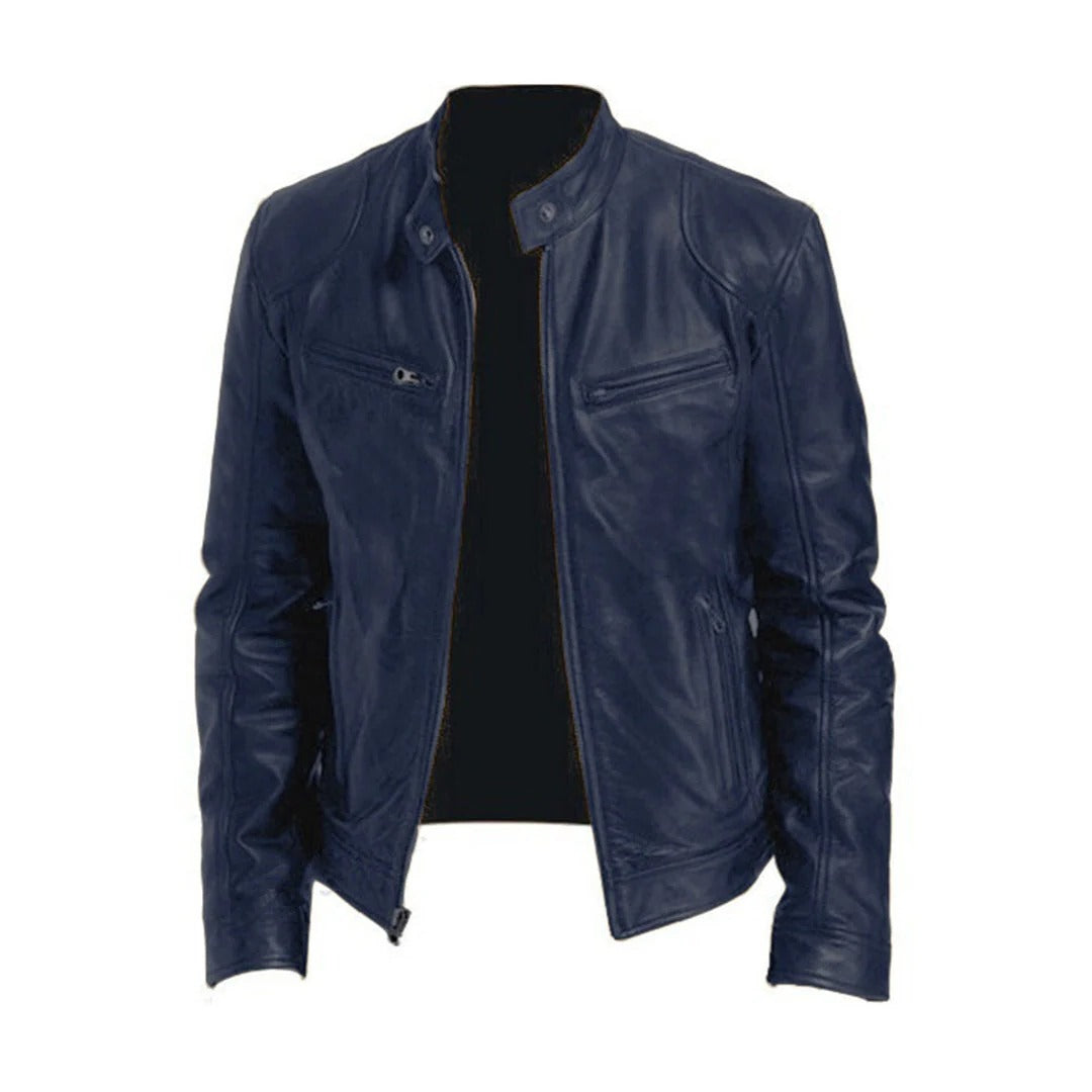Vellor™ - Timeless Faux-Leather Jacket for Layered Looks