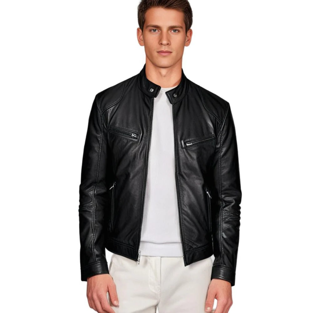 Vellor™ - Timeless Faux-Leather Jacket for Layered Looks