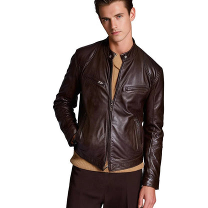 Vellor™ - Timeless Faux-Leather Jacket for Layered Looks