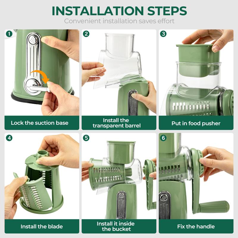 Verno™ - One-Handed Rotary Grating for Quick Prep