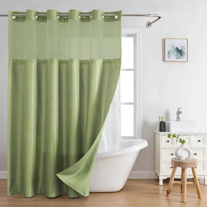 Nuvell™ - Hookless Shower Curtain With Integrated Liner And Light-Filtering Mesh